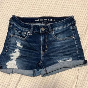 Blue American Eagle Jean Shorts Size 6